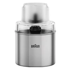Braun Moulin à Café Et épices MQS 270SI Acier Chromé - Accessoires Pour Robots De Cuisine