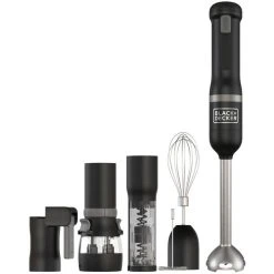BLACK+DECKER Kitchen Wand Mixeur Plongeant 6pcs Noir - Mixeur