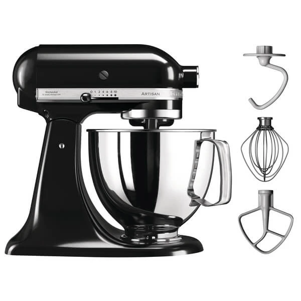 SET KitchenAid KSM 125 Schwarz + Zubehör Set - Robot De Cuisine 1 SET KitchenAid KSM 125 Schwarz + Zubehör Set - Robot De Cuisine