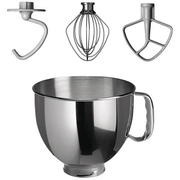 SET KitchenAid KSM 125 Schwarz + Zubehör Set - Robot De Cuisine 2 SET KitchenAid KSM 125 Schwarz + Zubehör Set - Robot De Cuisine – Image 2