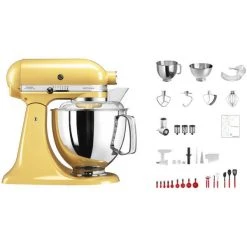 KitchenAid Swiss Anniversary Set KSM200 Jaune Pastel - Robot De Cuisine