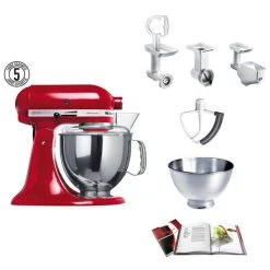 KitchenAid KSM150 Set 11 Red - Robot De Cuisine