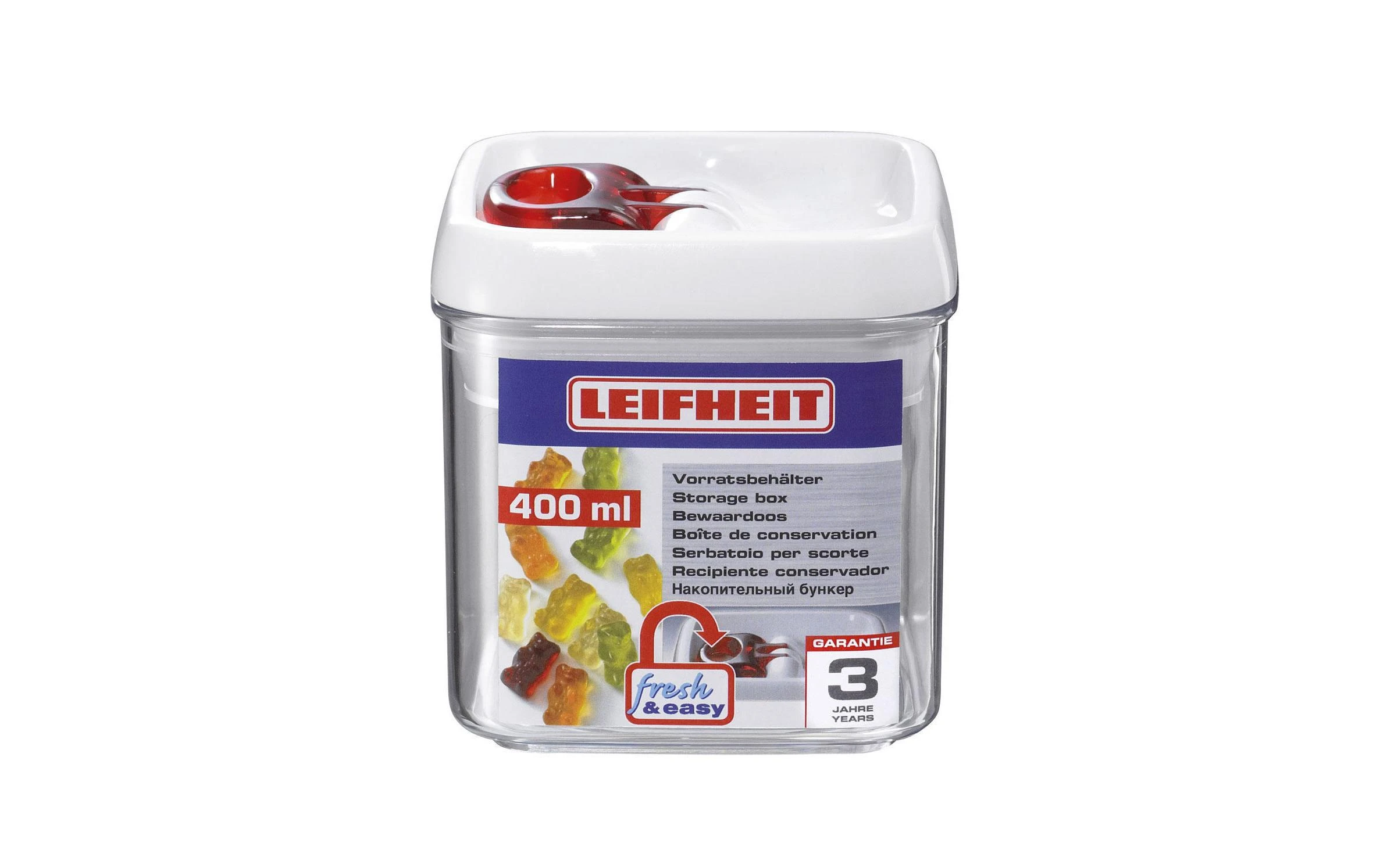 Leifheit Récipients à Provisions Fresh & Easy 0.4 L, Transparent - Appareils De Cuisine Divers 2 Leifheit Récipients à Provisions Fresh & Easy 0.4 L, Transparent - Appareils De Cuisine Divers – Image 2