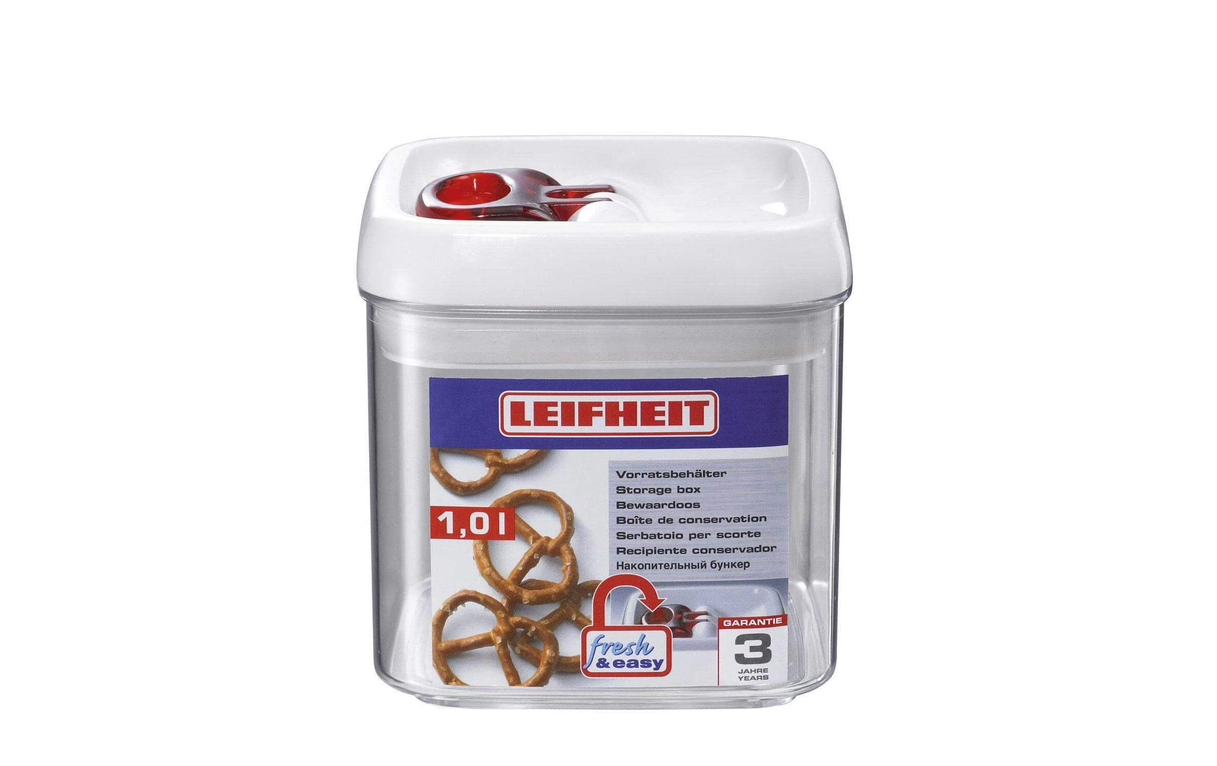 Leifheit Récipients à Provisions Fresh & Easy 1 L, Transparent - Appareils De Cuisine Divers 2 Leifheit Récipients à Provisions Fresh & Easy 1 L, Transparent - Appareils De Cuisine Divers – Image 2