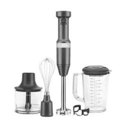 KitchenAid 5KHBV83 Chrom Mat Avec Accessoires - Mixeur