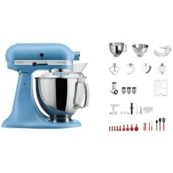 KitchenAid Swiss Anniversary Set KSM200 Bleu Velours - Robot De Cuisine