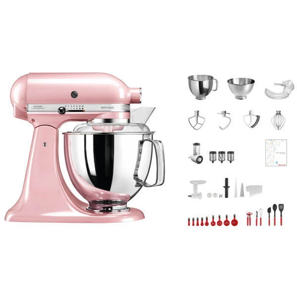 KitchenAid Swiss Anniversary Set KSM200 Silk Pink - Robot De Cuisine 1 KitchenAid Swiss Anniversary Set KSM200 Silk Pink - Robot De Cuisine