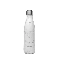 Qwetch Bouteille En Acier Isolée Marble 500ml Blanc - Appareils De Cuisine Divers