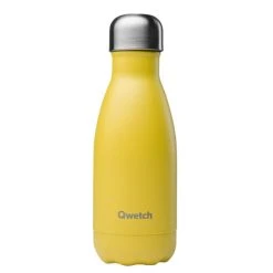 Qwetch Pop Bouteille Isolée En Acier 260ml Jaune - Appareils De Cuisine Divers
