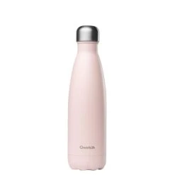 Qwetch Bouteille Isolée En Acier Pastel 500ml Rose Clair - Appareils De Cuisine Divers