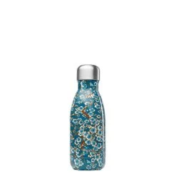 Qwetch Flowers Bouteille Isolée En Acier 260ml Bleu - Appareils De Cuisine Divers