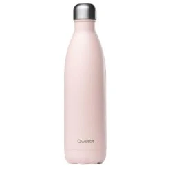 Qwetch Bouteille Isolée En Acier Pastel 750ml Rose Clair - Appareils De Cuisine Divers
