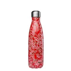 Qwetch Flowers Bouteille Isolée En Acier 500ml Rouge - Appareils De Cuisine Divers