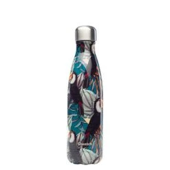 Qwetch Tropical Bouteille Isolée En Acier 500ml Oiseaux - Appareils De Cuisine Divers