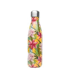 Qwetch Tropical Bouteille Isolée En Acier 500ml Jaune - Appareils De Cuisine Divers