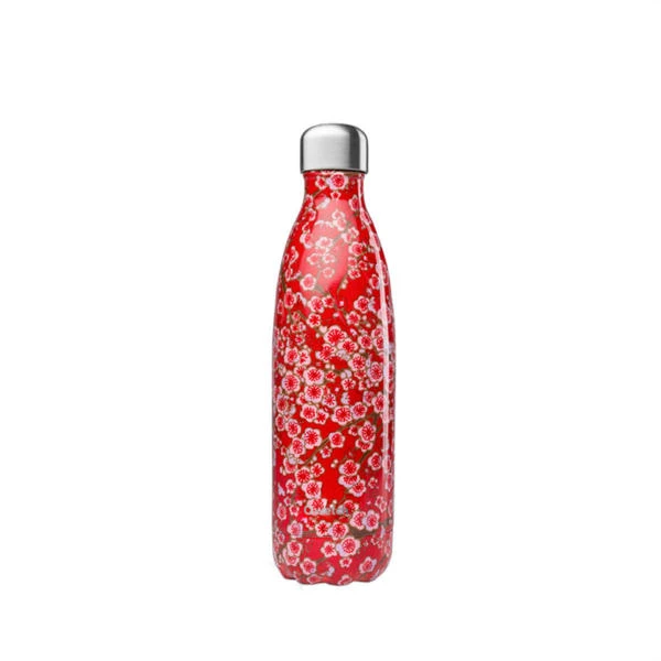 Qwetch Flowers Bouteille Isolée En Acier 750ml Rouge - Appareils De Cuisine Divers 1 Qwetch Flowers Bouteille Isolée En Acier 750ml Rouge - Appareils De Cuisine Divers
