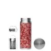 Qwetch Flowers Bouteille De Thé En Acier 400ml Rouge - Appareils De Cuisine Divers
