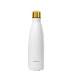 Qwetch White Gold Bouteille Isolée En Acier 500ml Blanc - Appareils De Cuisine Divers