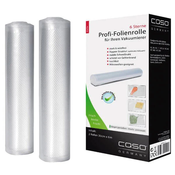 CASO Feuille 28 X 600 Cm - Accessoires Pour Machine D’emballage Sous Vide 1 CASO Feuille 28 X 600 Cm - Accessoires Pour Machine D’emballage Sous Vide